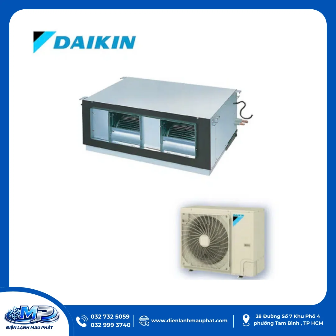 Điều Hòa Công Nghiệp Nối Ống Gió Daikin FDR200QY1/RZUR200QY1 80.000BTU – 1 Chiều, Inverter